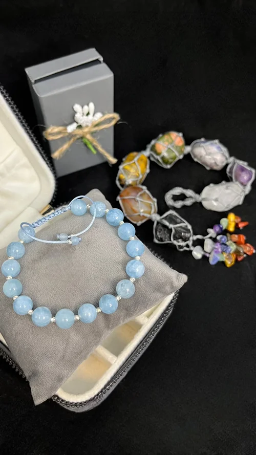 آکوامارین با نقره